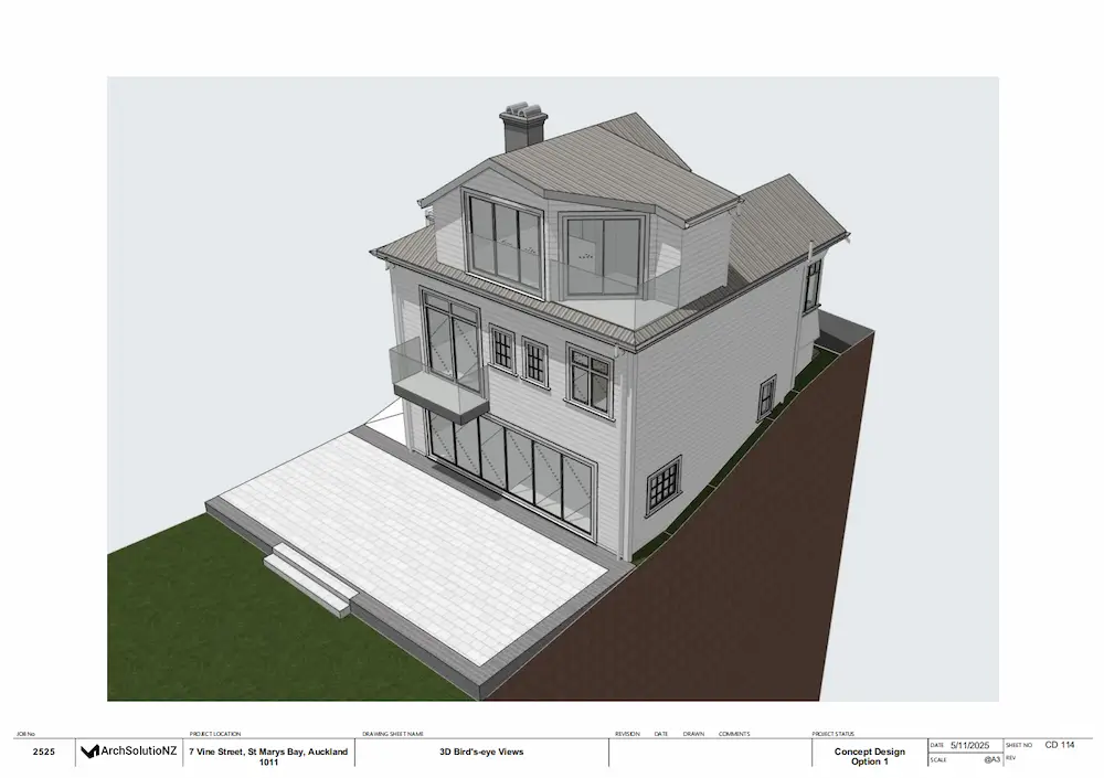Approved building consent – St Marys Bay, Auckland